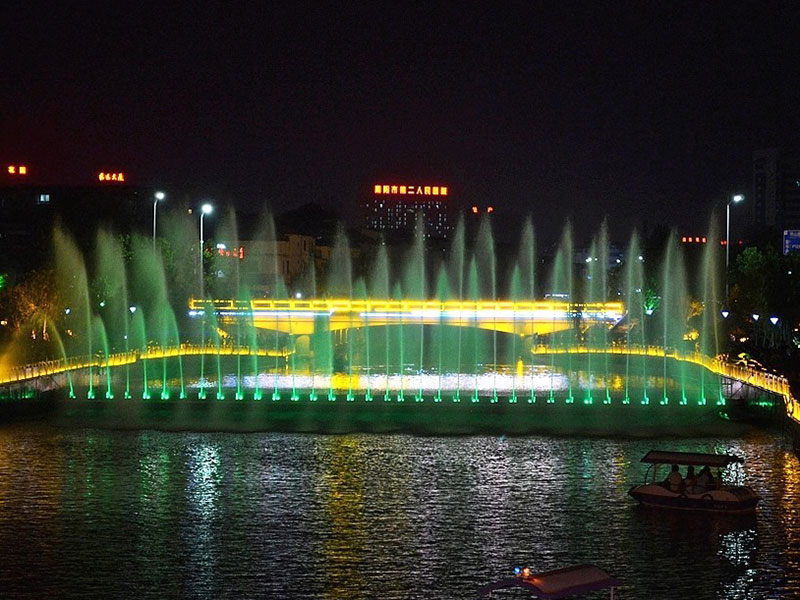 南陽溫涼河水景壩